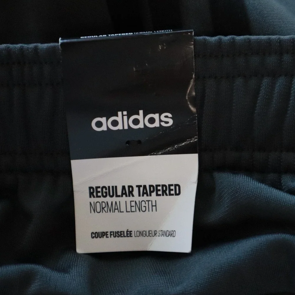 Adidas Pants Mens Small Regular Tapered Activewear Jogger Athletic‎ Gray NWT